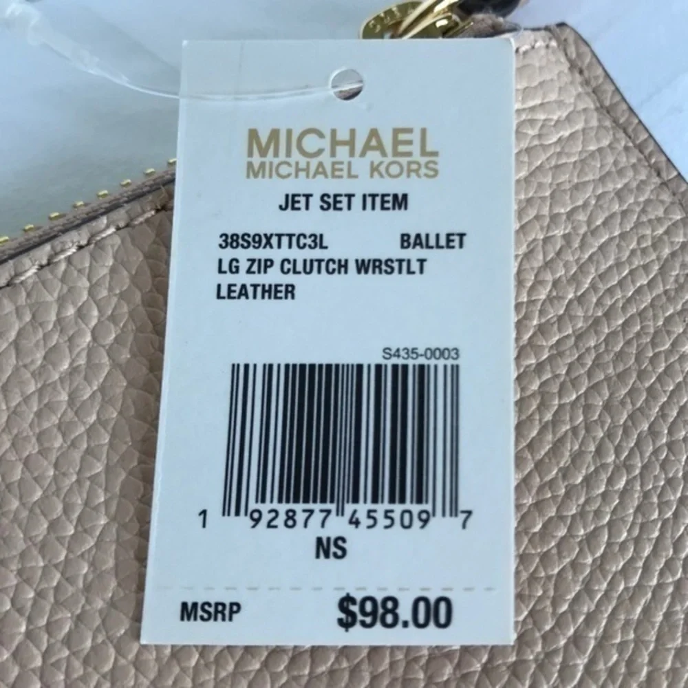 Michael Kors Camille satchel zip clutch wristlet